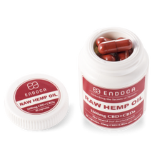 Endoca RAW CBD Hemp Oil Capsules CBD + CBDa